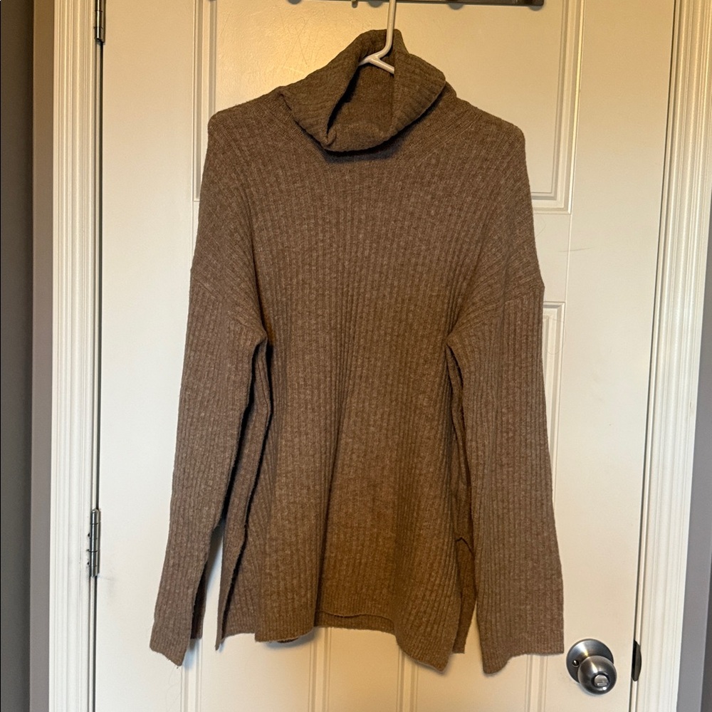 OAK + FORT Taupe Knit Sweater